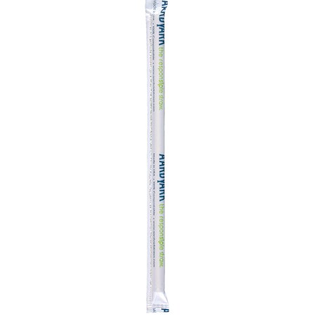 Aardvark 8.5" Colossal Wrapped White Paper Straws PK 1200 61600051